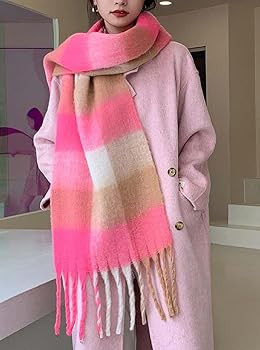 Wander Agio Winter Women Warm Scarf Long Shawl Large Scarves Cold Weather Thick Blanket Scarfs Co... | Amazon (US)