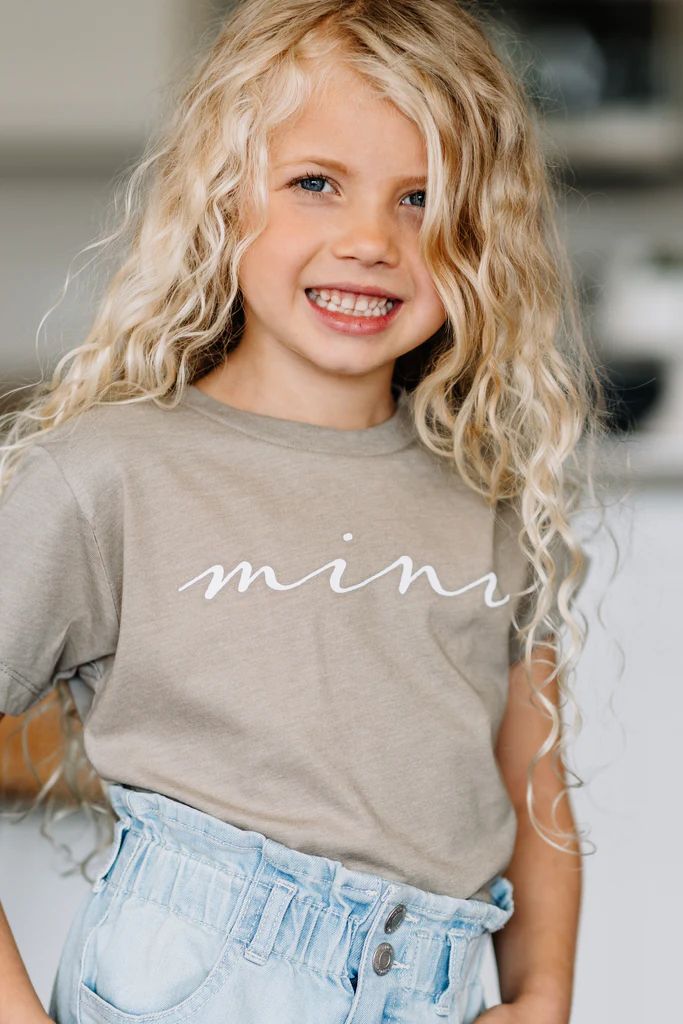 Mini Stone Gray Toddler Graphic Tee | The Mint Julep Boutique