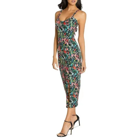 Aidan by Aidan Mattox Womens Floral Sleeveless Midi Dress | Walmart (US)