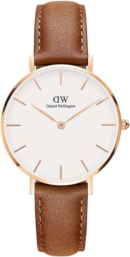 Daniel Wellington Petite Watch Rose Gold Leather | Amazon (US)