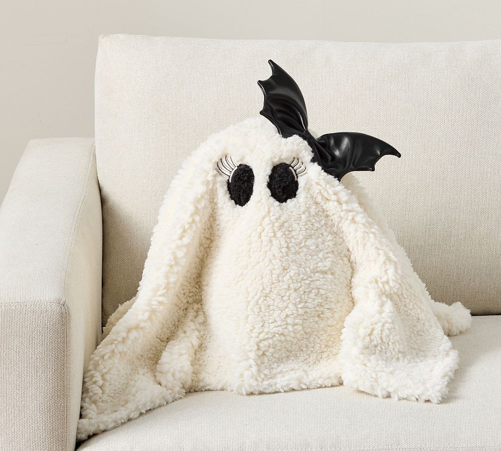 Open Box: Ms. Gus Ghost Sphere Pillow Cover, 11 x 13"", Ivory | Pottery Barn (US)