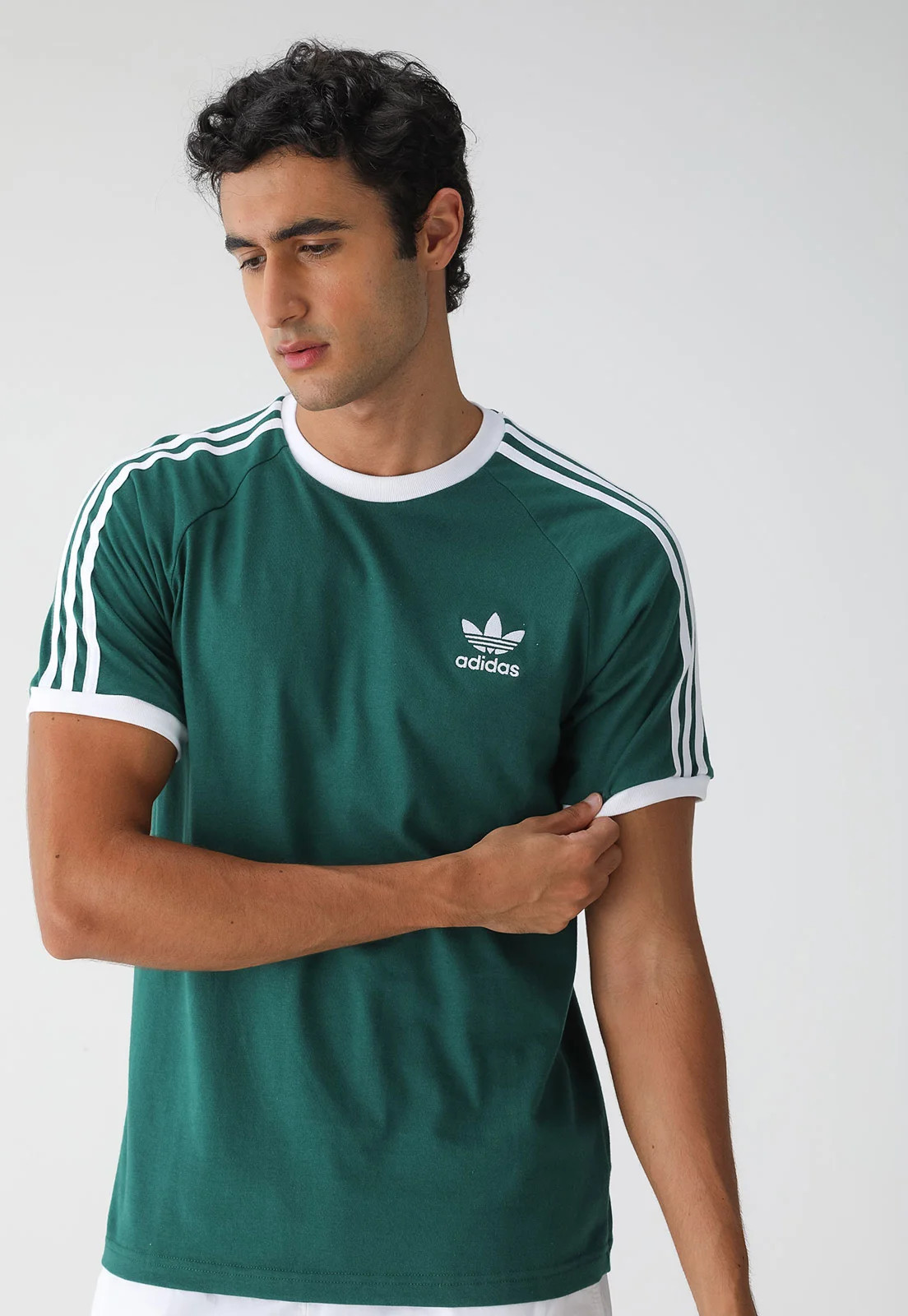 Camiseta adidas Originals 3 Stripes Verde | Dafiti (BR)