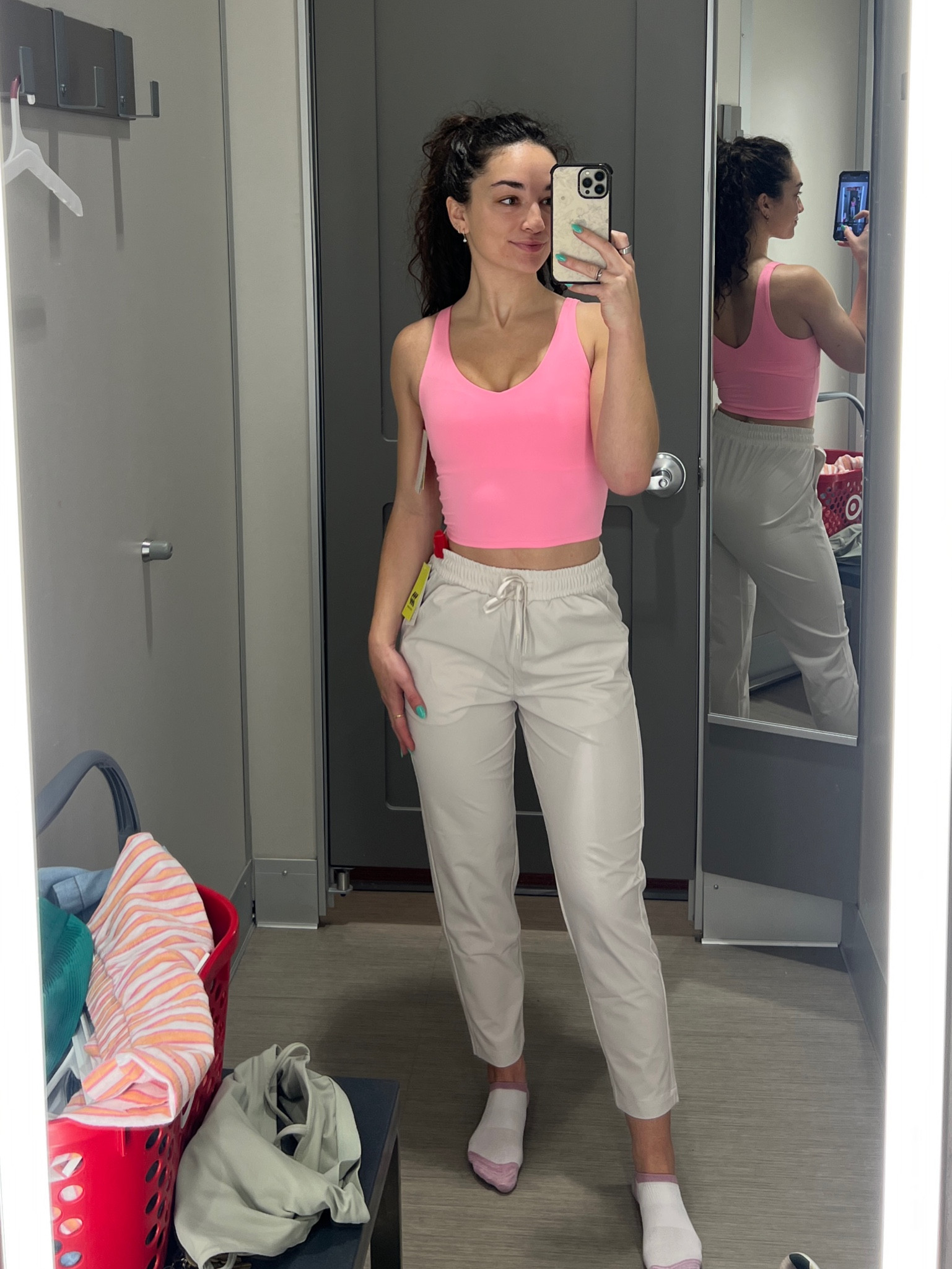 Target activewear finds!!! This tank is so similar to the lululemon align tank - not as thick but even softer. Loveee the color for summer - wearing an XS

got these tapered pants because the material reminded me a lot of my fav adapted state joggers that I wear all the time from lululemon. Love this off white as a neutral color & will be great for travel outfits too! Wearing a small in the pants

#LTKfitness #LTKfindsunder50 #LTKActive