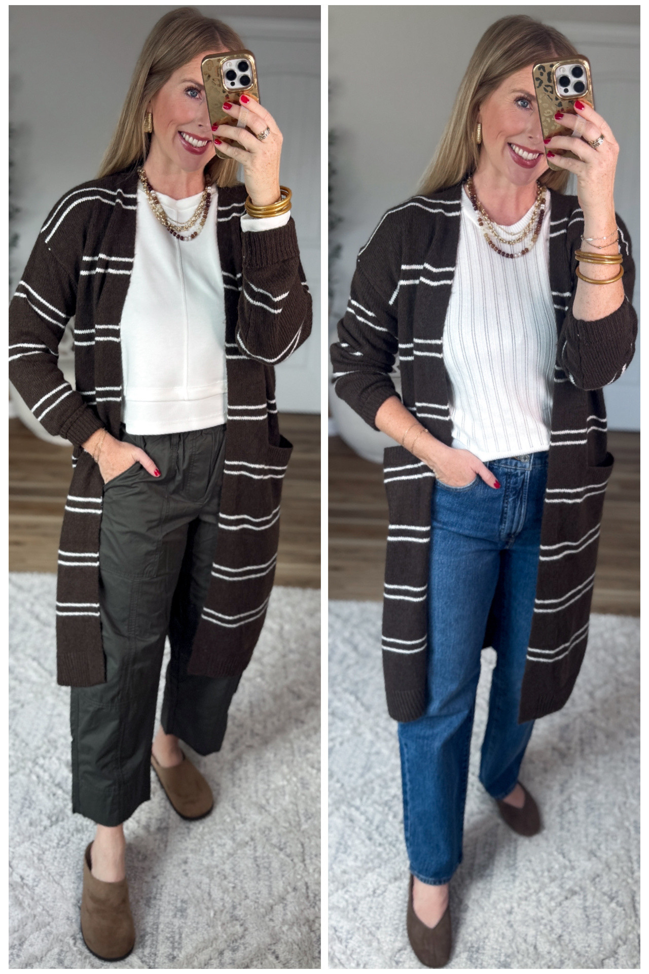 2 ways to wear this striped cardigan from Walmart

#LTKootd