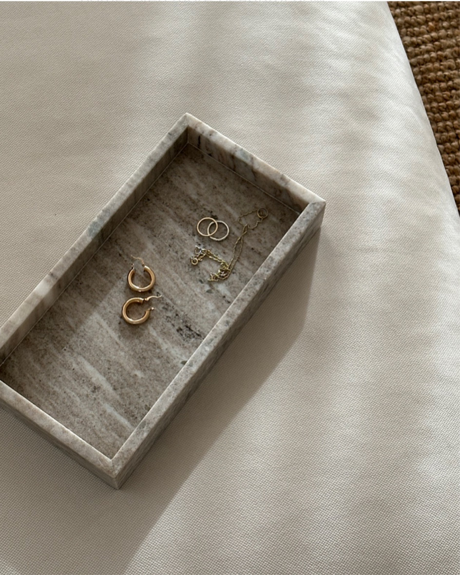 marble tray displays my everyday jewelry just perfectly ✨ @shop.ltk #liketkit #liketk.it