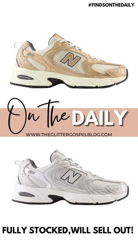 These new balance 530’s are fully stocked and will sell out! They’re giving golden goose dad sneakers for $100 and I’m so excited about these for an everyday mom sneaker. I got an 8 and in my experience new balance runs very TTS in this style. Get your true size unless you have a very wide foot. So many ootds to come with these! I got the gold! 

Fully stocked, unisex, under $100



#LTKshoecrush #LTKunder100 #LTKBacktoSchool