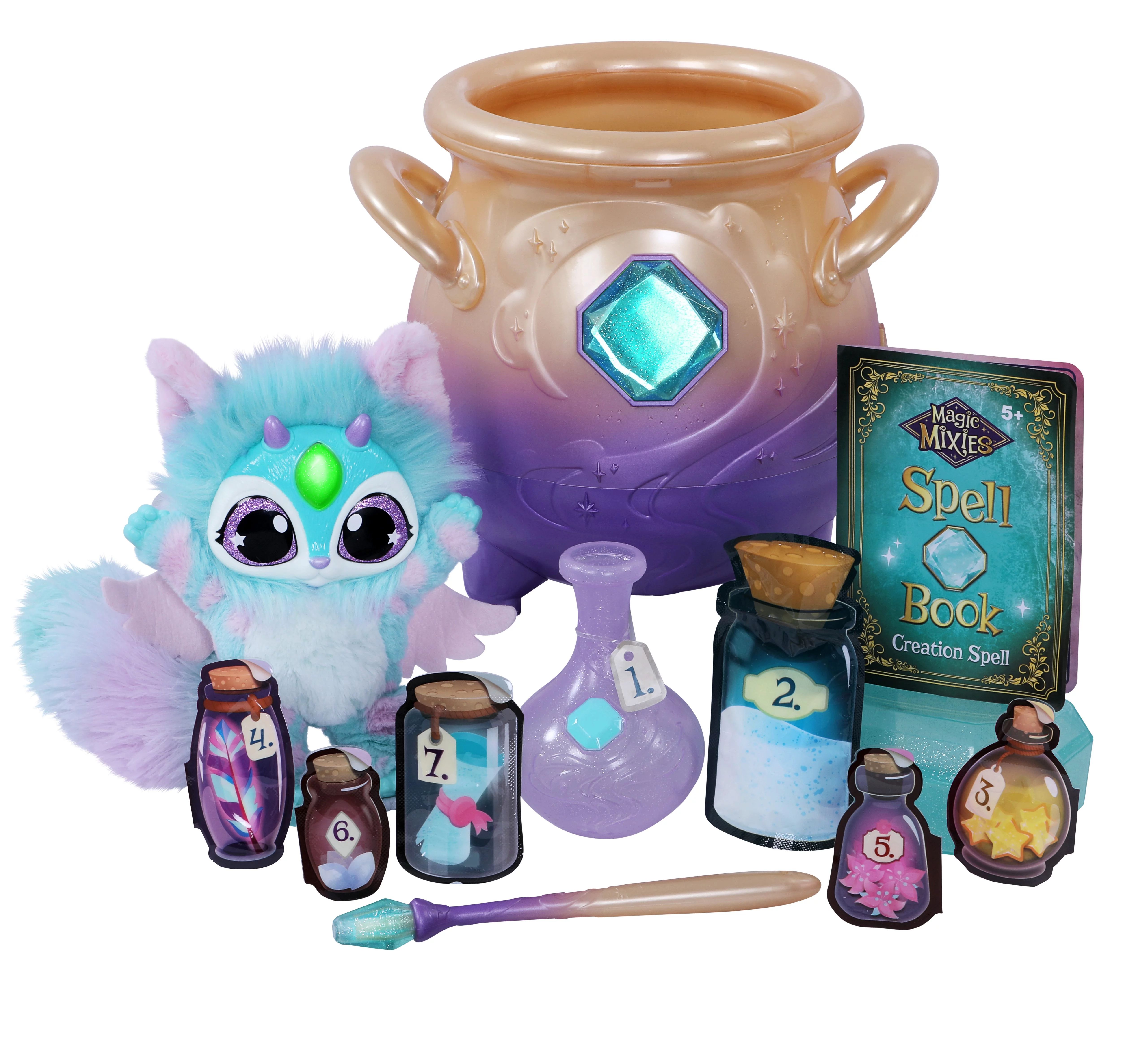Magic Mixies Magical Misting Cauldron with Interactive 8 inch Blue Plush Toy and 50+ Sounds and R... | Walmart (US)