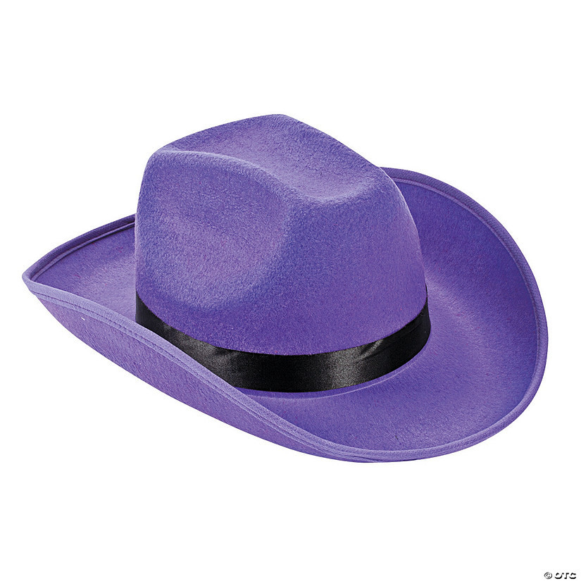 23" Circ. Adults Bright Color Polyester Cowboy Hat with Hat Band | Oriental Trading Company