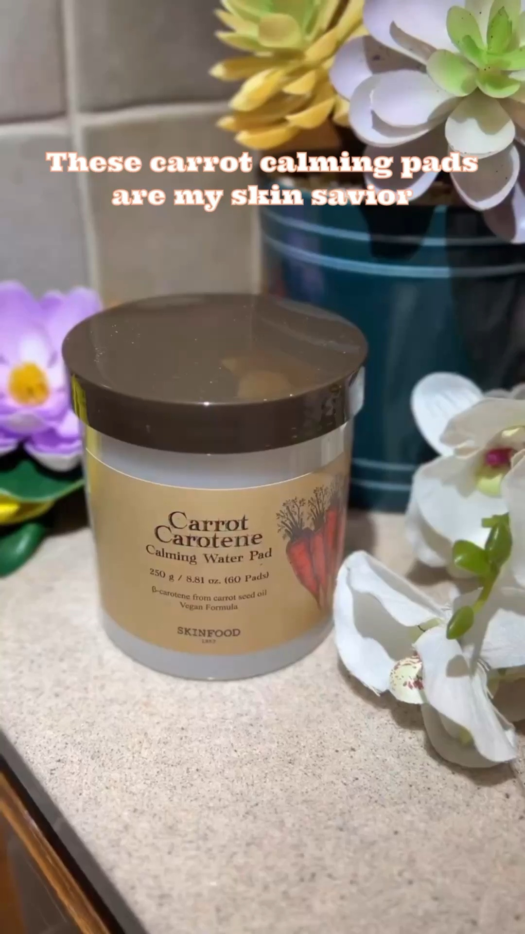 Dry, irritated skin? These carrot pads are a game changer. 🥕✨ Carrot Carotene Calming Water Pads help to refine skin, calm irritated skin and you can even use them as a mask. These are so hydrating and feel so good on my dry skin. I love that they are made from a vegan formula that includes beta carotene from carrot seed oil. This is such a unique formulation.

You can use them three different ways, which makes them so useful for skin care at home and on the go. 

🥕 Gently wipe with a whole pad to smooth skin texture.

🥕 Split one pad in half and apply to irritated spots for Instant redness relief.

🥕Apply several split pads to cover the face as a sheet

When my skin feels tight, red, or stressed, I will be reaching for the Skin Food Carrot Carotene Calming Water Pads. They’re soaked in calming essence packed with beta-carotene from carrots to help soothe irritation and restore hydration.

I love using them as a quick calming mask on my cheeks or just sweeping them across my face for an instant refresh. Skin feels softer, calmer, and way more hydrated.

If your skin barrier has been acting up lately, this is one of those simple swaps that makes a difference. Glowy, calm skin in minutes.
Save this for your next skincare restock. 🧡

 



#cakeymakeup #skincarefavorites
#kbeautyskincare  #kbeautyfinds
#skincareroutine #skincarefavorites
#skincareessentials #sensitiveskincare #dryskincare
#hydratedskin #soothingskincare
#skinbarrierrepair #beautyfinds
#beautyfavorites
#skincareobsessed
#glowyskin #springoutfit #ltksalealert #trendingstyle  #easter #easteroutfit #springlooks #ltkgrwme #ltkfindsunder50  #travelset #ltktall #ltkpetite #ltkmidsize #ltkplussize 
#skincareaddict

#LTKvlog #LTKBeauty #LTKselfcare