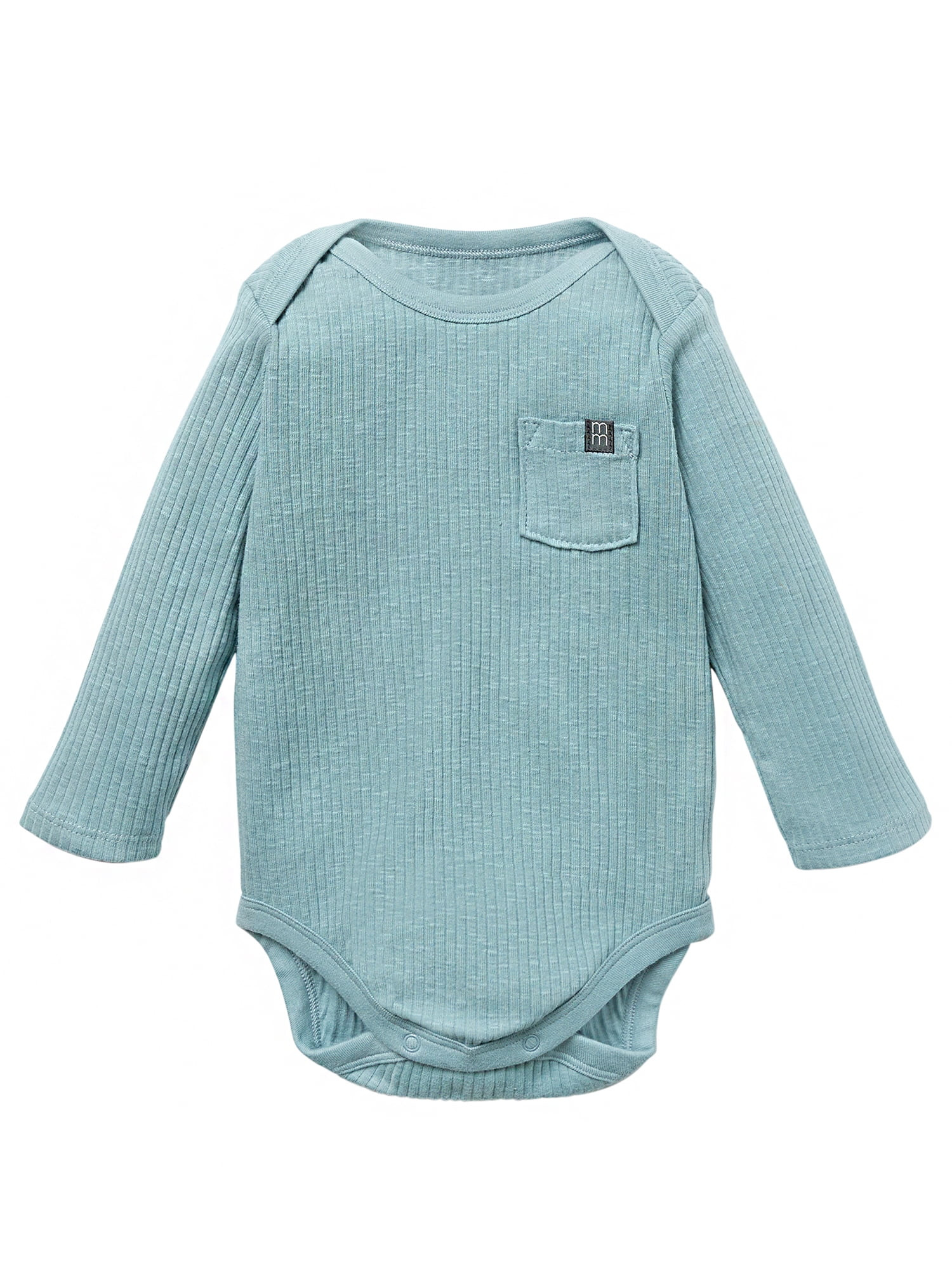 Modern Moments by Gerber Baby Neutral Organic Long Sleeve Bodysuit, 0/3 Months - 24 Months | Walmart (US)