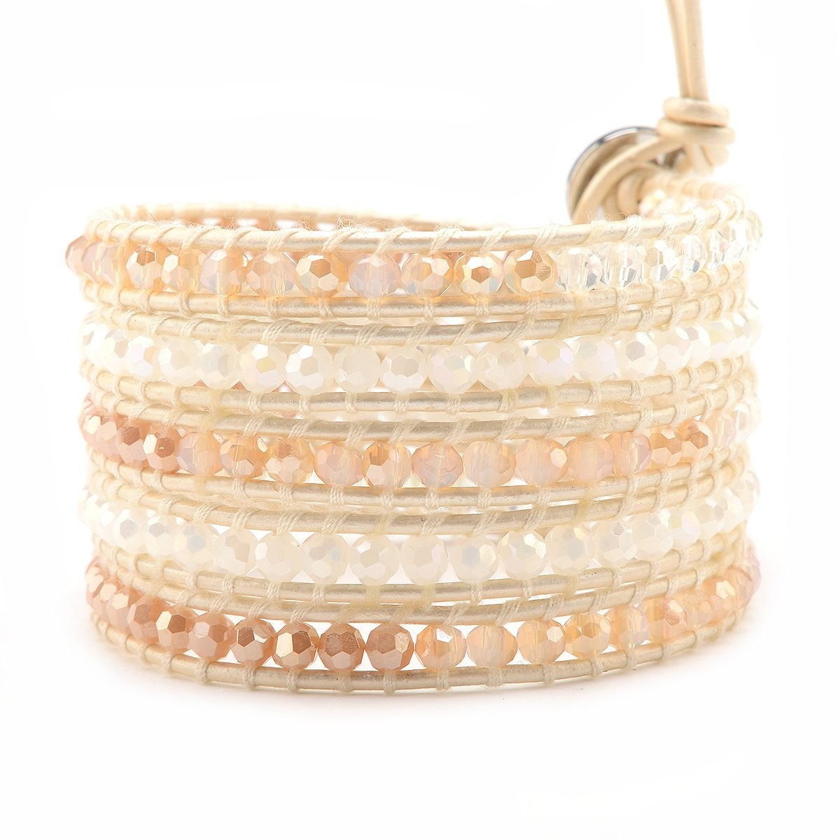 Gold and Cream Crystals on Ivory | Victoria Emerson