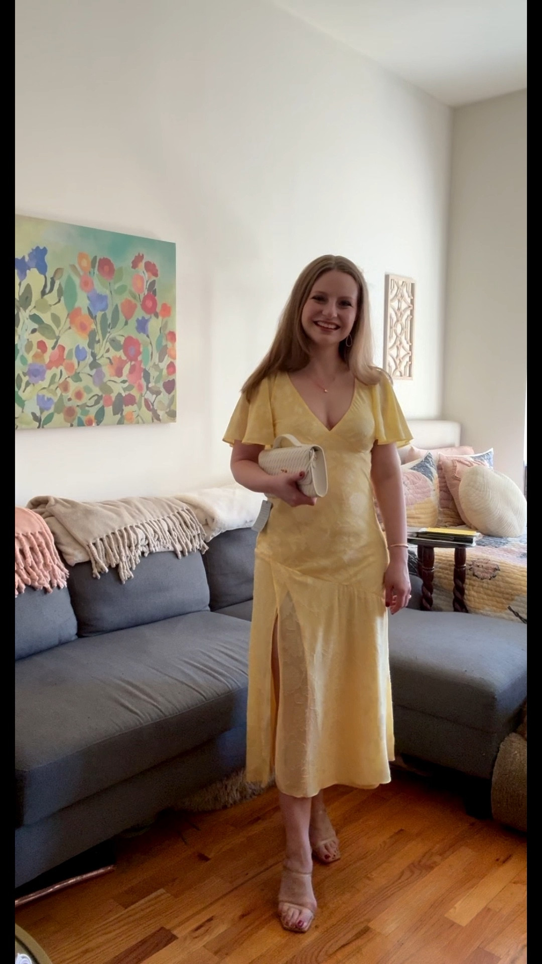 Love this gorgeous sunny yellow dress for a wedding guest dress or Easter dress! 

#LTKWedding #LTKSeasonal