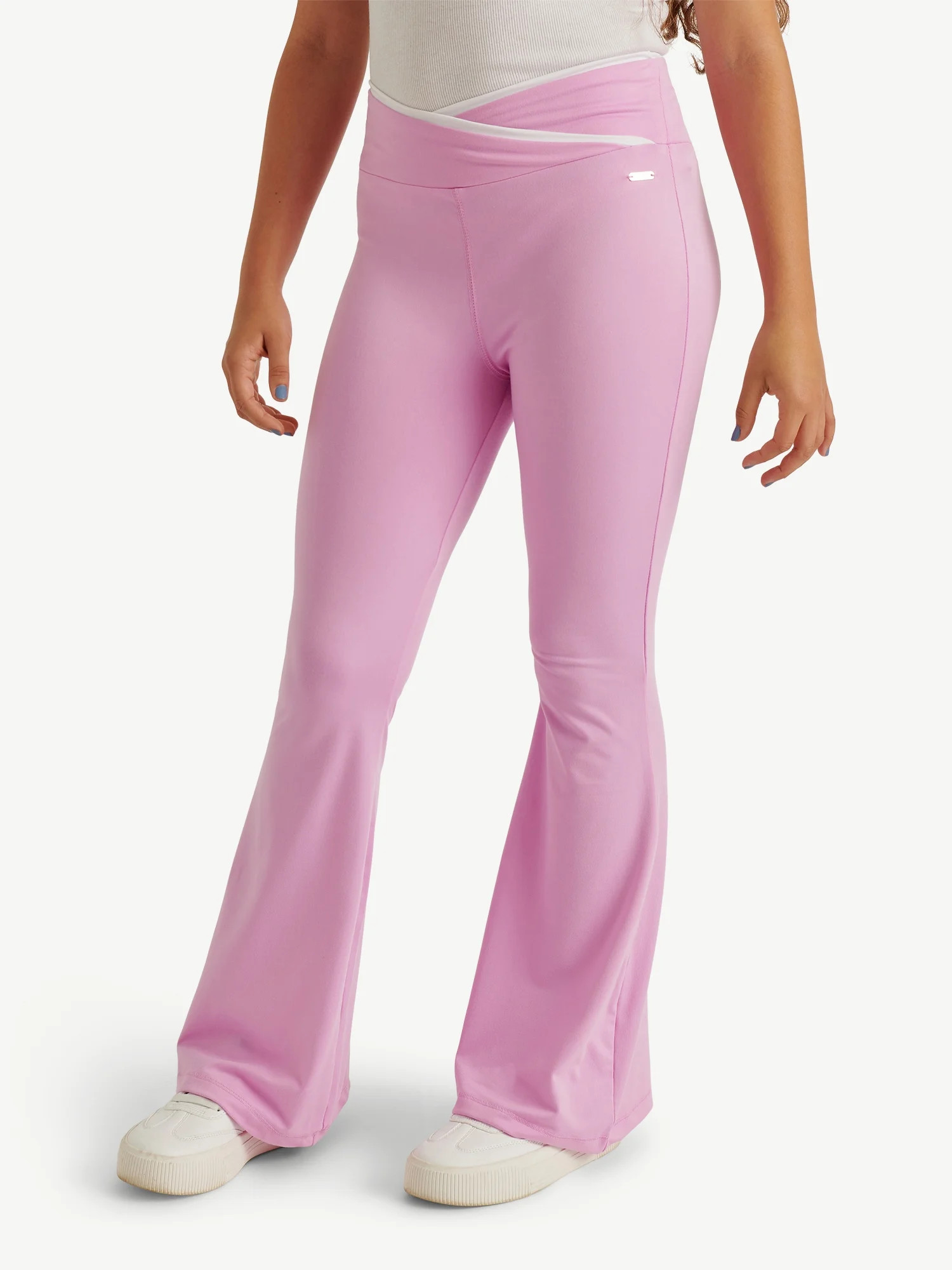 Justice Girl's Crossover Waistband Flare Pant, Sizes XS - XLP | Walmart (US)