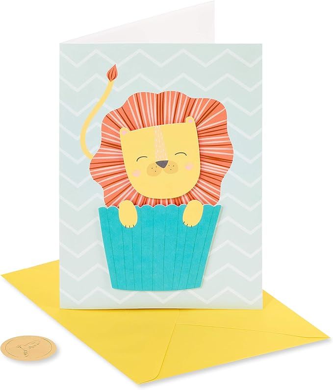 Papyrus Birthday Card for Kids (Lion Cupcake), 1 (6382500) | Amazon (US)