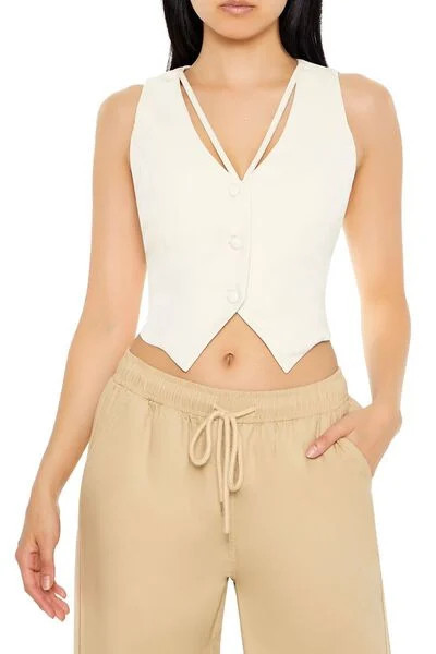 Strappy Cropped Vest | Forever 21