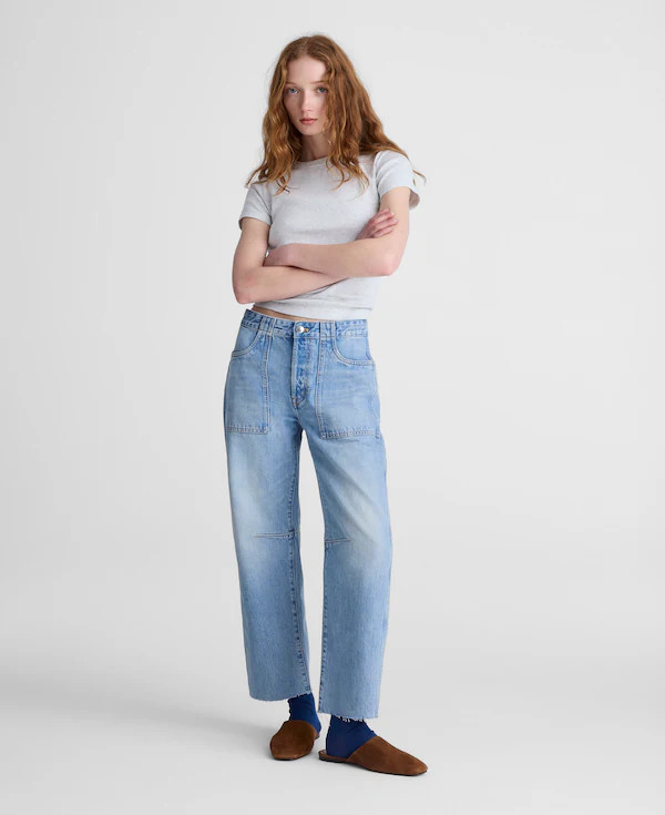 The Darted Barrel-Leg Jean | Madewell