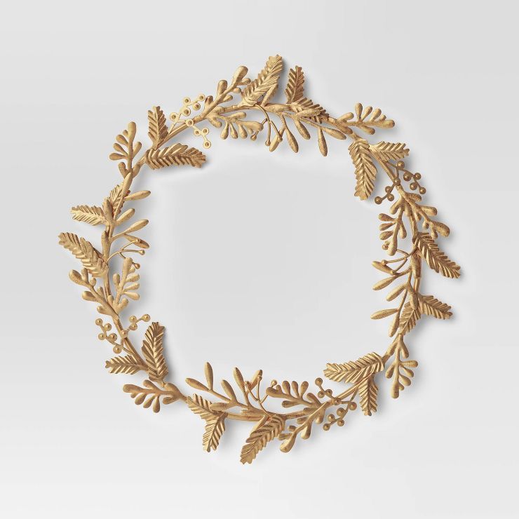 Botanical Wreath Gold - Threshold™ | Target