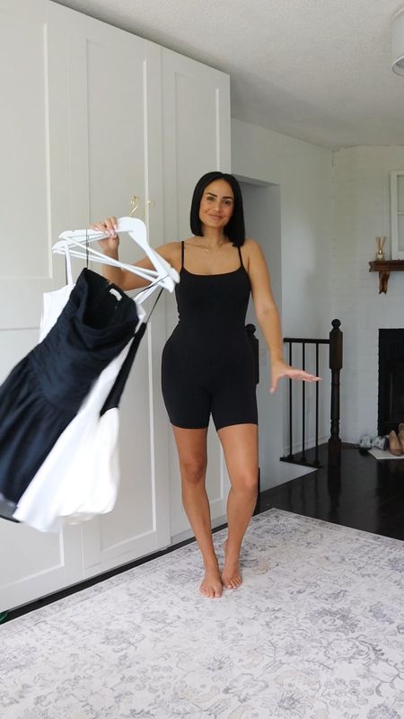 Size small tall in white and black dress 
Size medium in two tone dress but i need to take it in as it’s to big and sold out in a small in Canada :( 
My shoes are jimmy choo last year can link similar 

#LTKsummer #LTKcanada #LTKpartywear