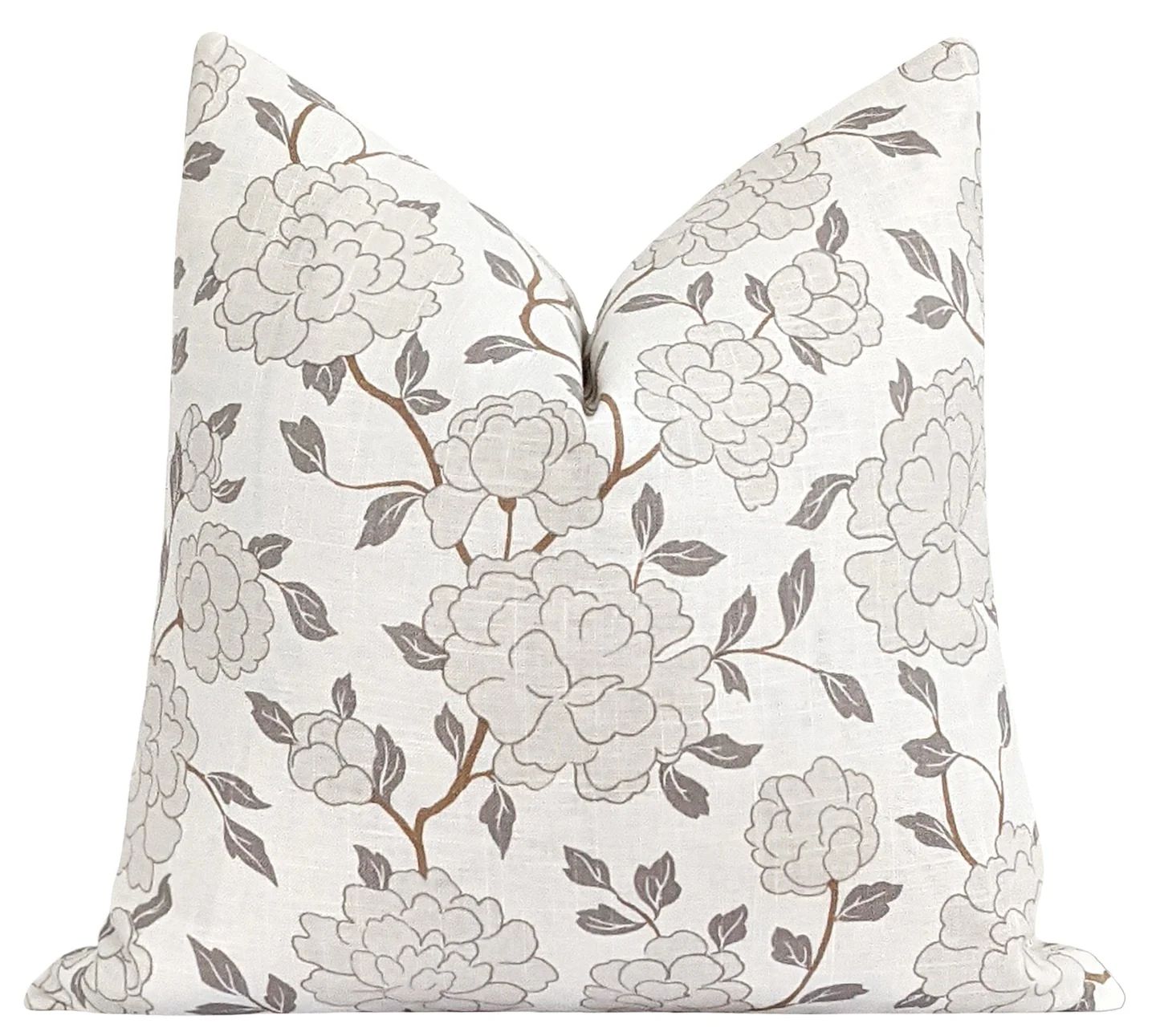 Hoxie Quartz Floral Throw Pillow | Land of Pillows