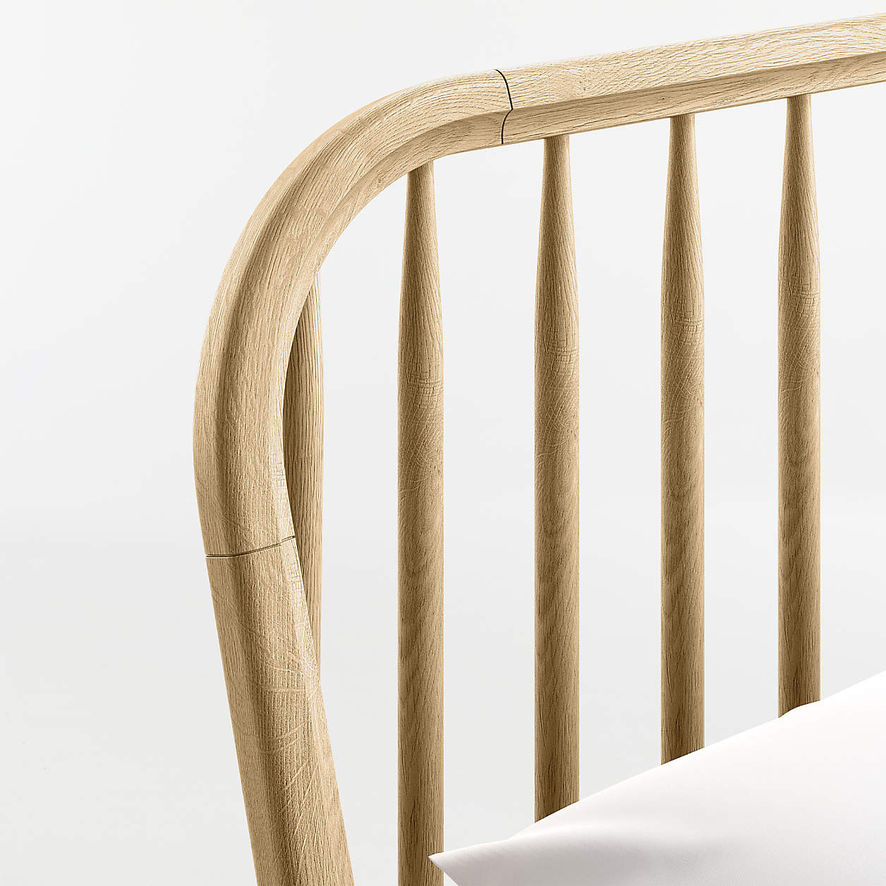 Bodie Spindle Natural Oak Wood Kids Twin Bed + Reviews | Crate & Kids | Crate & Barrel
