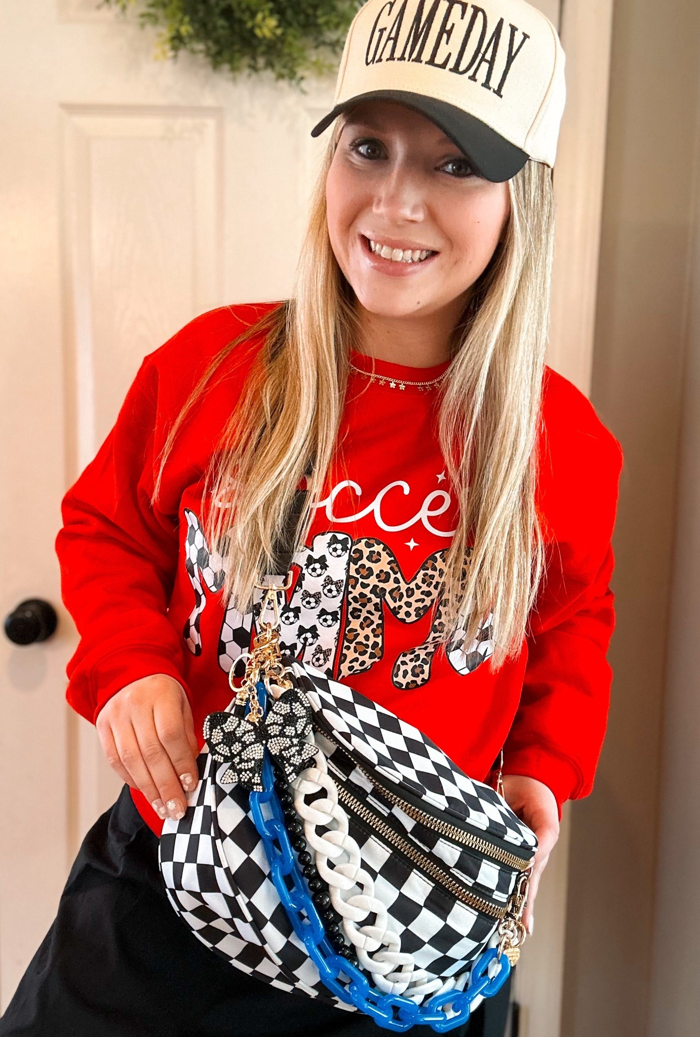 This checkered bumbag is so good! I can fit my 40oz Hydrojug in it there’s so much space!
There’s a zipper pocket on the front and back, and a secure pocket on the inside! 
Lots of different color options available 
The strap is adjustable and removable 
Perfect substitute for a diaper bag

Chains and charms can be found on my TT @wildboy_mamax2

#bag #giftforher #purse #checkered #fallfashion #springstyle #bumbag #handbag #sports #springfashion #sportsmom

#LTKMidsize #LTKootd #LTKSeasonal