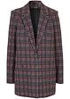 Blazer oversized mode en jersey confortable. - gris à carreaux | Bonprix FR