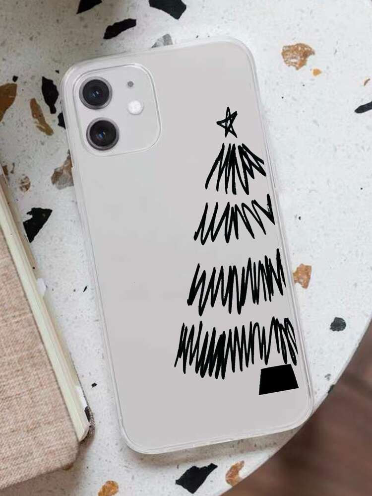 Christmas Tree Pattern Phone Case | SHEIN