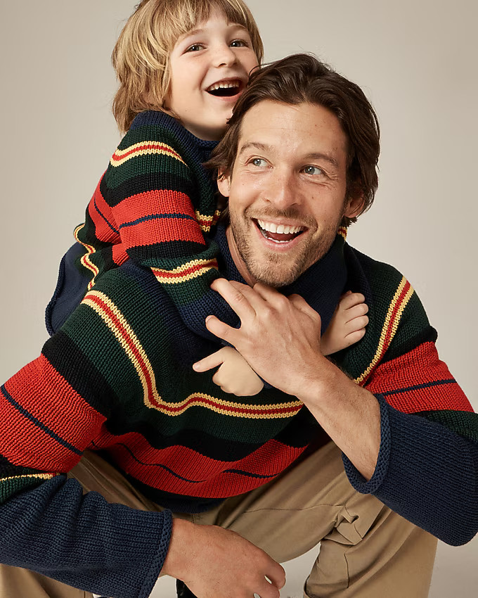 1988 Rollneck™ sweater in cotton rugby stripe | J. Crew US
