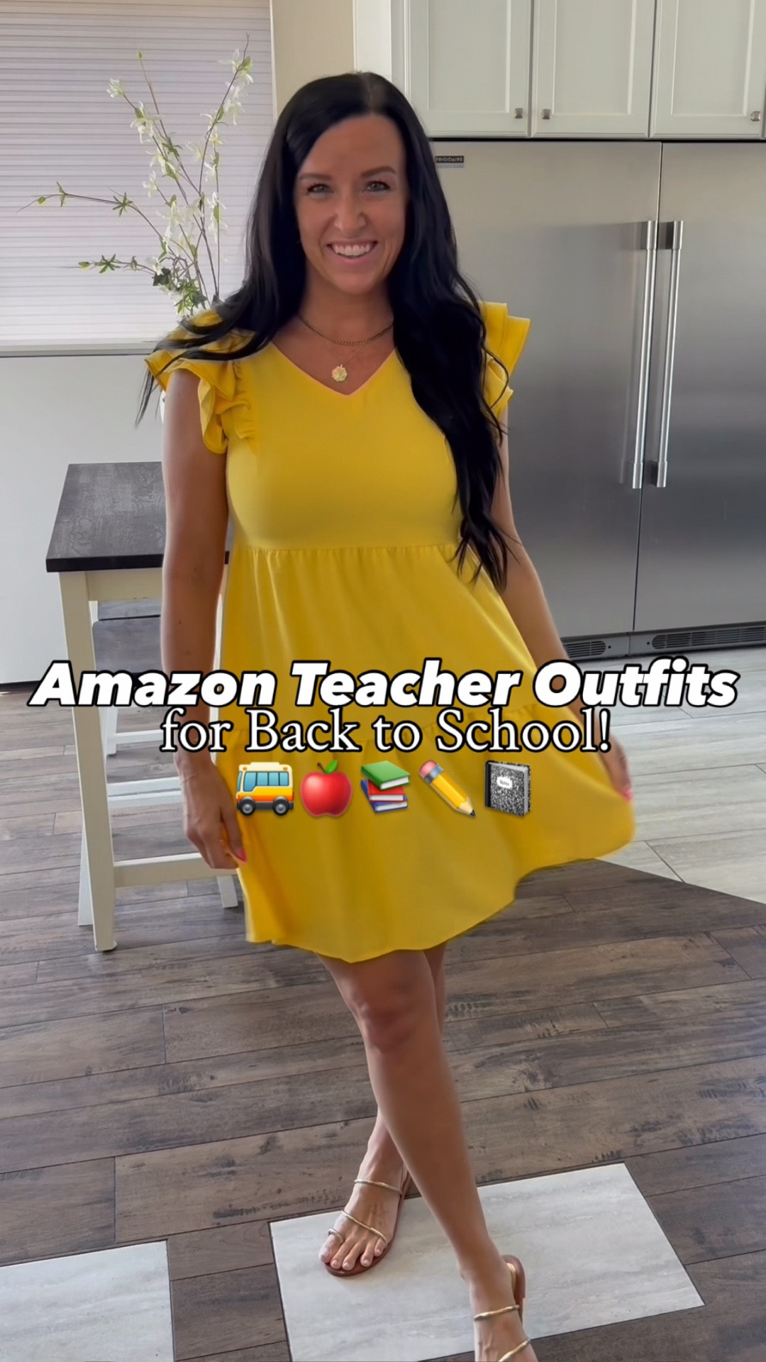 A week of teacher outfits from Amazon for back to school! 🚌 🍎 📚 ✏️ 📓 

Size and fit details: (I’m 5’5” for reference and usually wear a size 4/27 and small.)

• Flutter sleeve dress— this dress has the cutest ruffle sleeves and comes in other colors, too. Fit is true to size (TTS), I’m in a S.
•Wide leg pants— these Free People look for less wide leg pants are a favorite of mine for year ‘round wear! I like this burgundy color but they come in quite a few color options, too! I like to size up one size in them for extra room in the waist band. I’m in a M.
• Scuba maxi dress— this maxi dress has a comfy scuba material that fits so flattering! The arm holes have fabric underneath for modesty. I sized up to a M for more room for my booty. Many colors available! 
•Amazon Trousers- These pants are nice material and fit (I read lots of reviews to make sure they were good and they are!!). They come in more colors. I’m in a M but need to get my normal size small. They come in length options for my short and tall gals!! (Yay!!)
•Barrel pull-on pants- these are a linen-blend and were another favorite pair I wore throughout the school year last year! They have the cutest slight barrel style and come in a good variety of colors. I sized up to a M for more room in the waist band. 

My sweater tops both fit true to size and come in more colors. I’m in a size small.

•My beaded and heart necklaces are from @erinmcdermott1 

•My gold “birth of Venus” necklace is from @madisonjamesjewelry!

Shop any of my posts on my page in the LTK app! Direct link- (affiliate)


#teacherlife #teacheroutfits  #amazonteacheroutfits @amazon @amazonfashion Amazon fashion finds, primary teacher, elementary teacher, teacher outfits #ltkbts #ltkbacktoschool

#LTKOver40 #LTKWorkwear #LTKSaleAlert