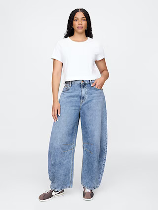High Rise UltraSoft Horseshoe Jeans | Gap (US)