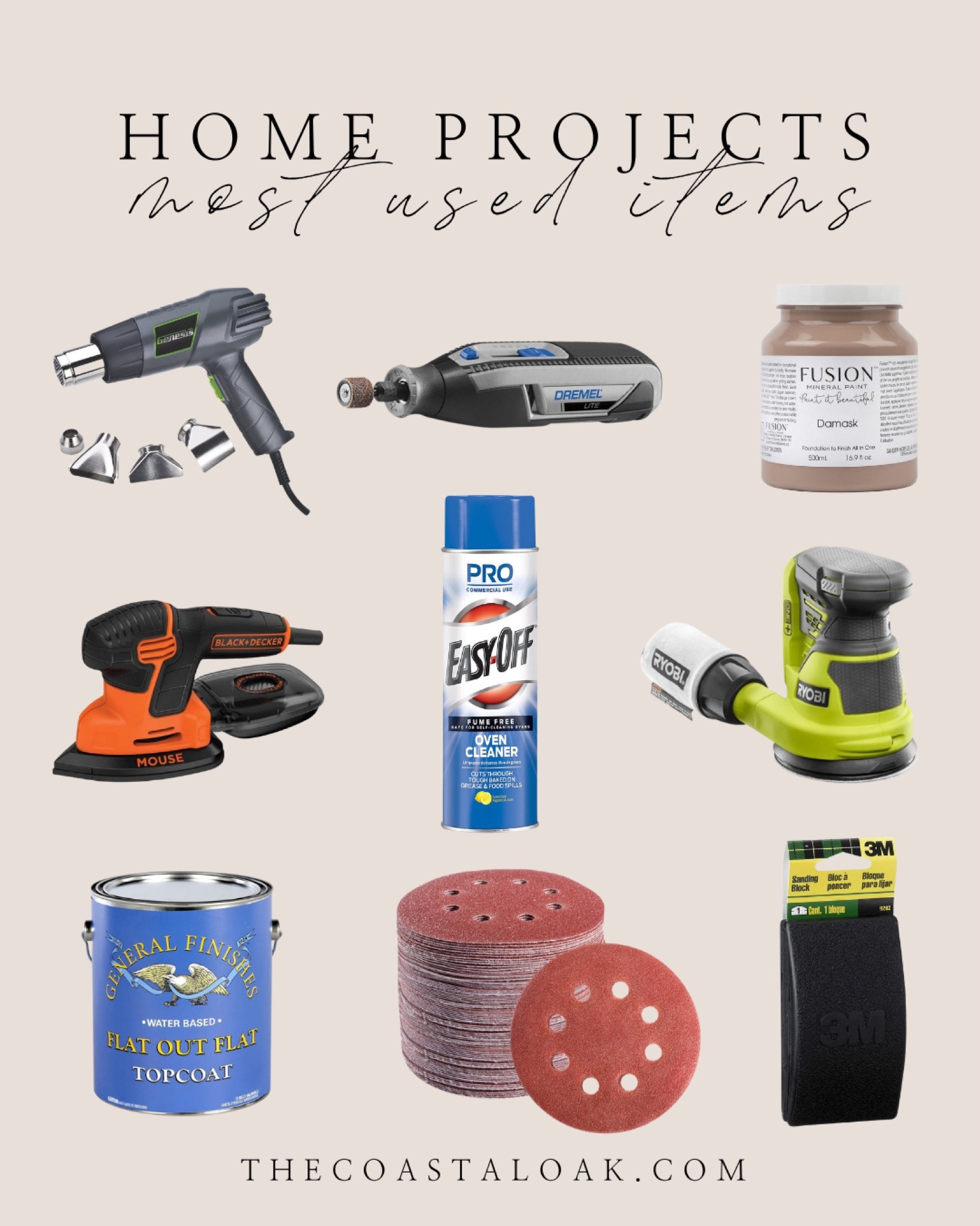 My most used items for diy home projects

Tools sander paint furniture projects flip chalk paint 

#LTKunder50 #LTKhome