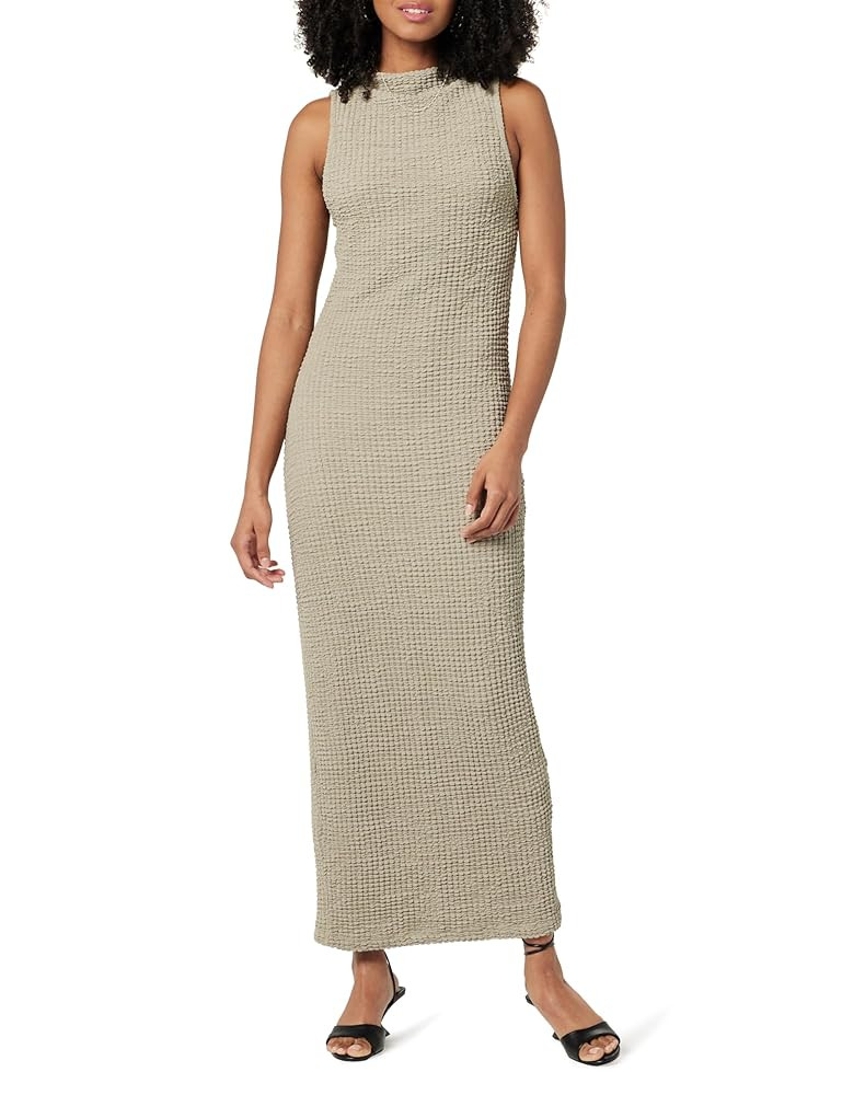 The Drop Women's Lena High Neck Textured Midi Dress | Amazon (US)