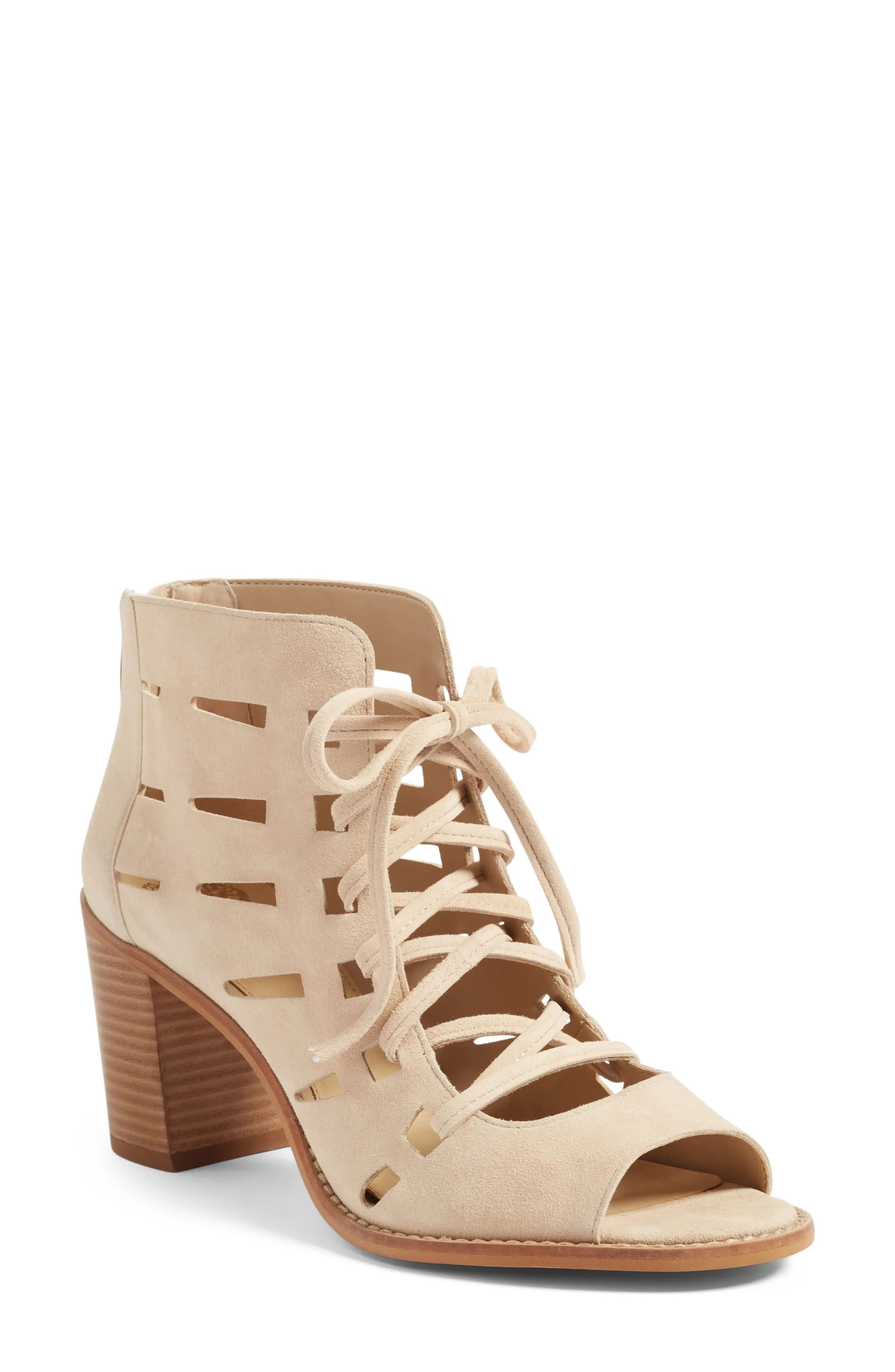 Tressa Perforated Lace-Up Sandal | Nordstrom