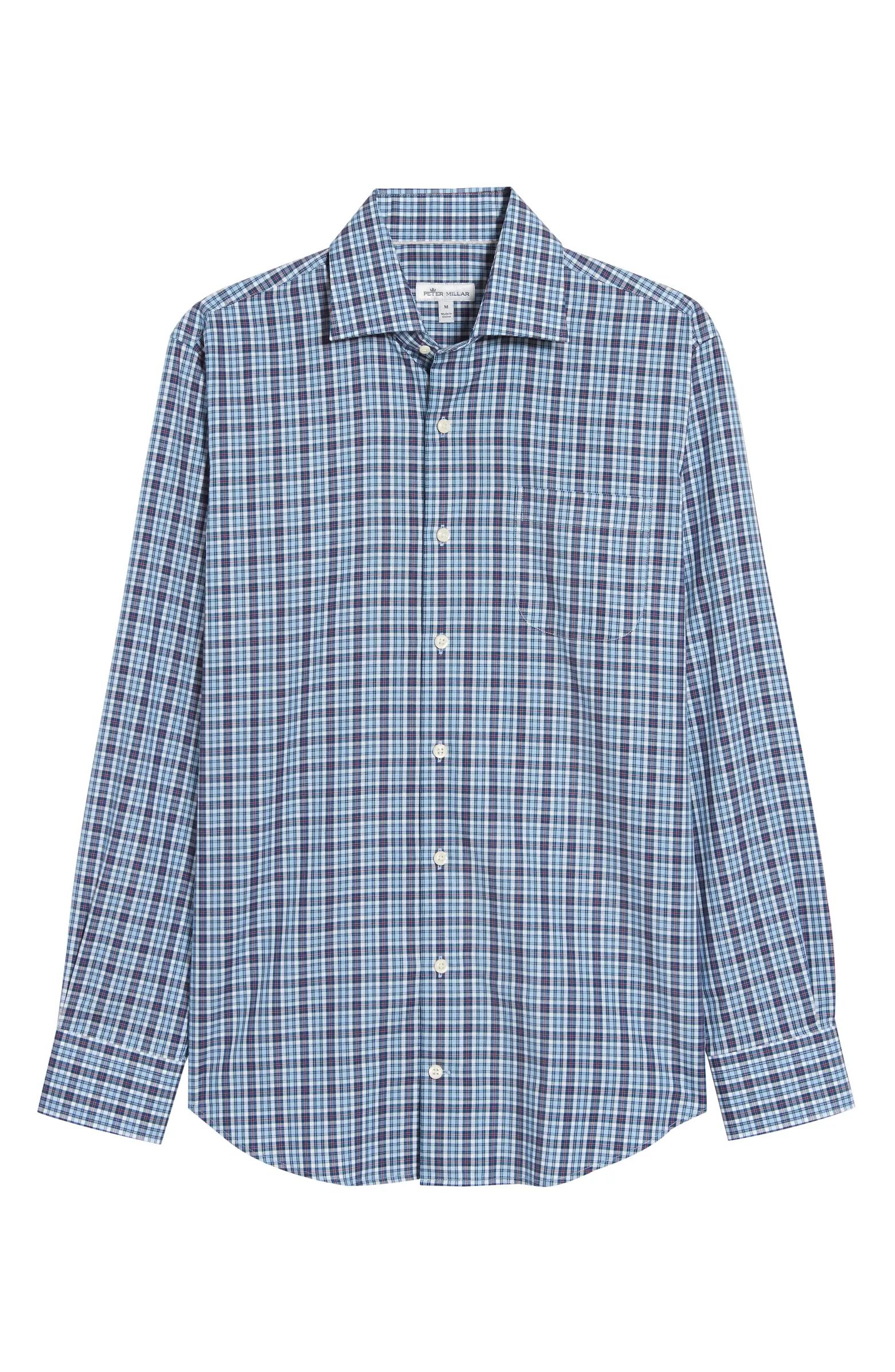 Waccamaw Regular Fit Glen Plaid Button-Up Shirt | Nordstrom