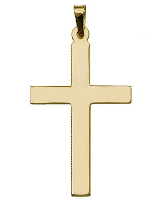 Cross Pendant in 14k Yellow Gold | Macy's