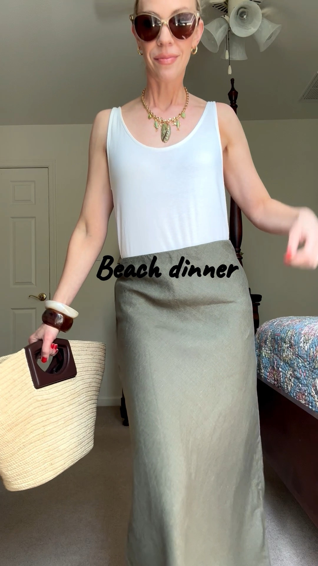 This line skirt from @Quince is so chic and under $50

Beach dinner outfit, date night, vacation outfit, Le Tanneur straw tote, shell necklace

#LTKTravel #LTKOver40 #LTKSeasonal