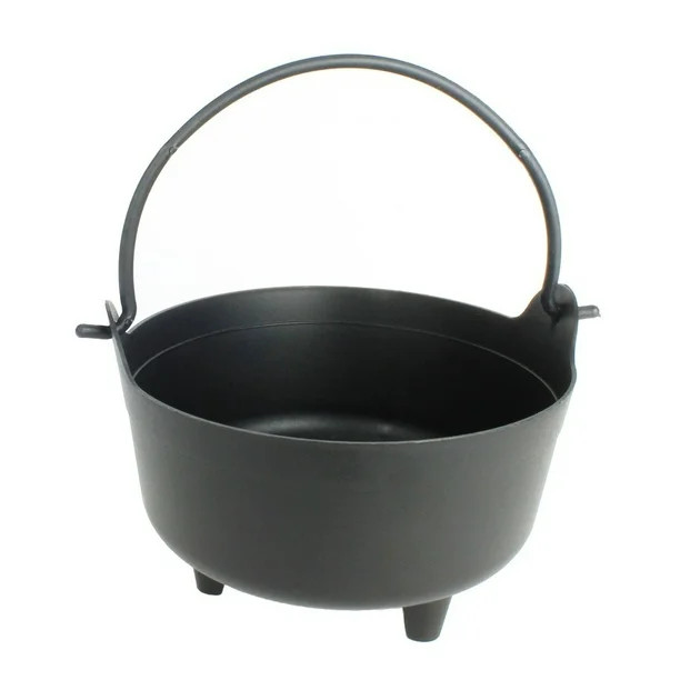 PMU Halloween Dutch Kettle Cauldron 8 Inch Black Plastic Party Accessory, Great for Harry Potter ... | Walmart (US)