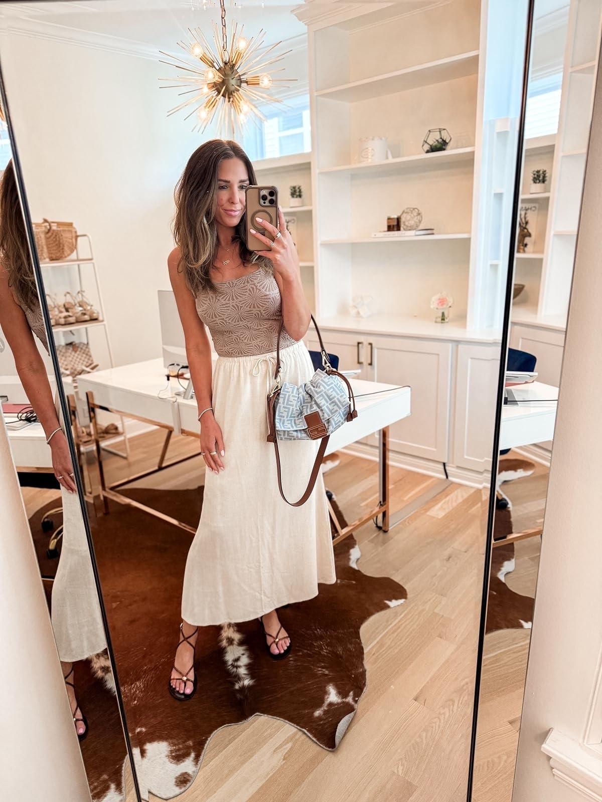 Love this linen blend maxi skirt + tank // wearing a small in both #founditonamazon #amazoncreatorfinds #womens #fashion

#LTKgrwm #LTKootd #LTKSeasonal