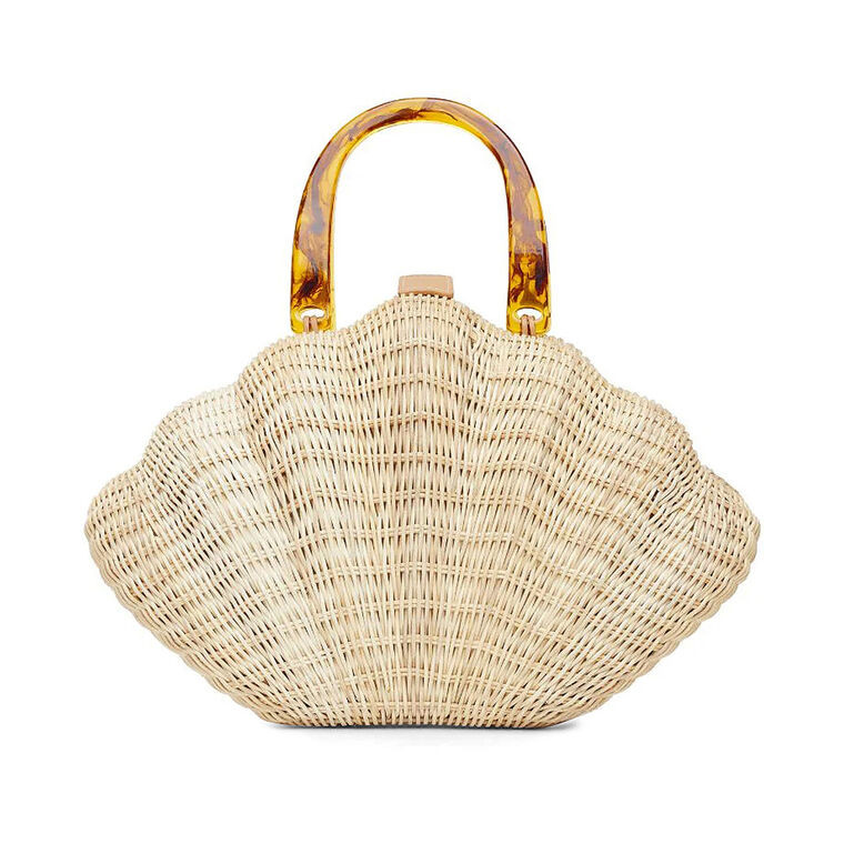 The Coquille Straw Shell Handbag | Tootsies