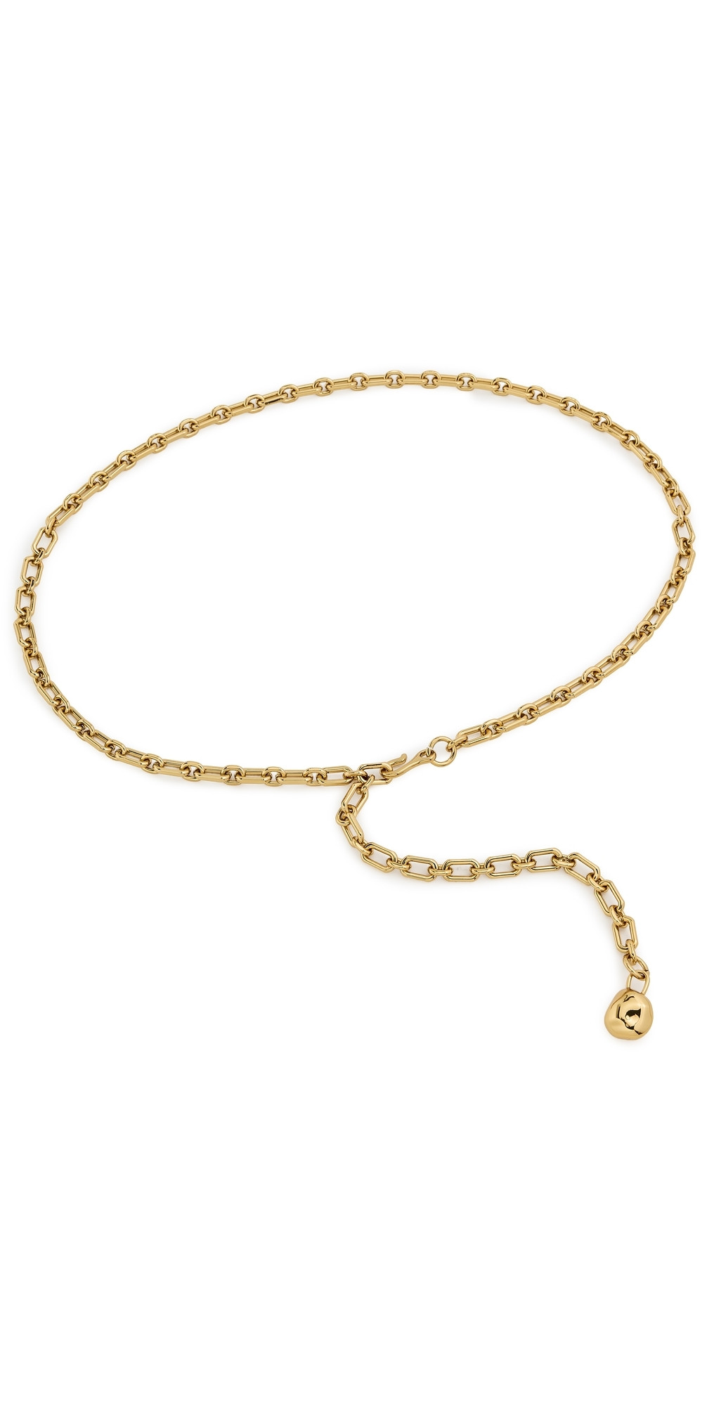 Madewell Loop Chain Belt Coffee Gold M/L | Shopbop
