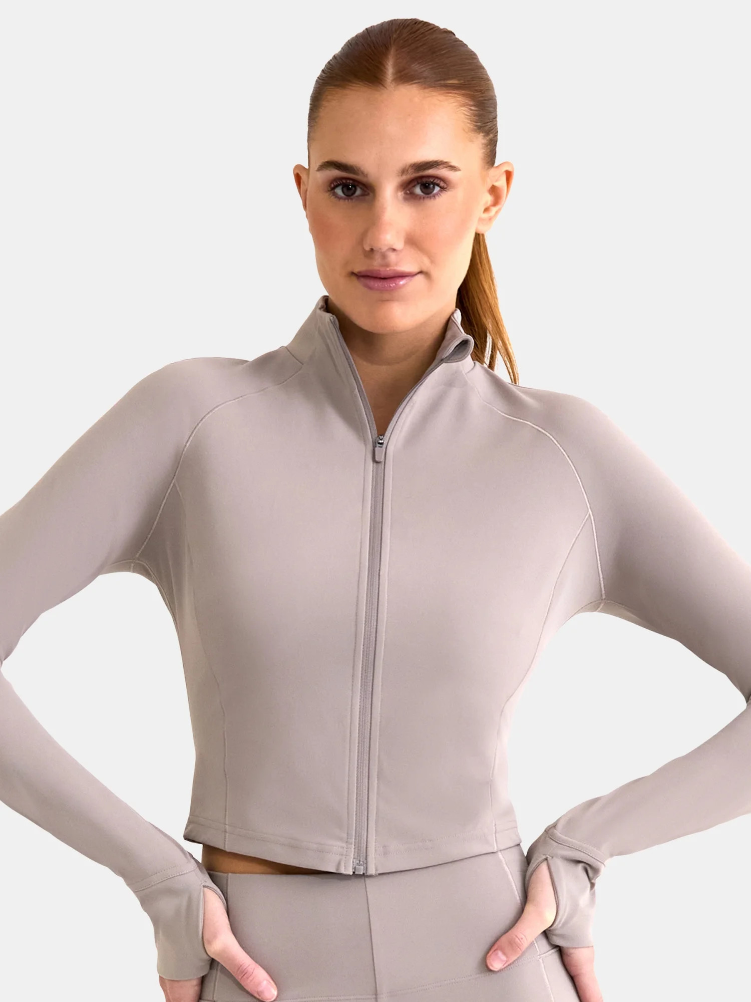 Avia Women's SoftSculpt Crop Jacket, Sizes XS-XXXL | Walmart (US)