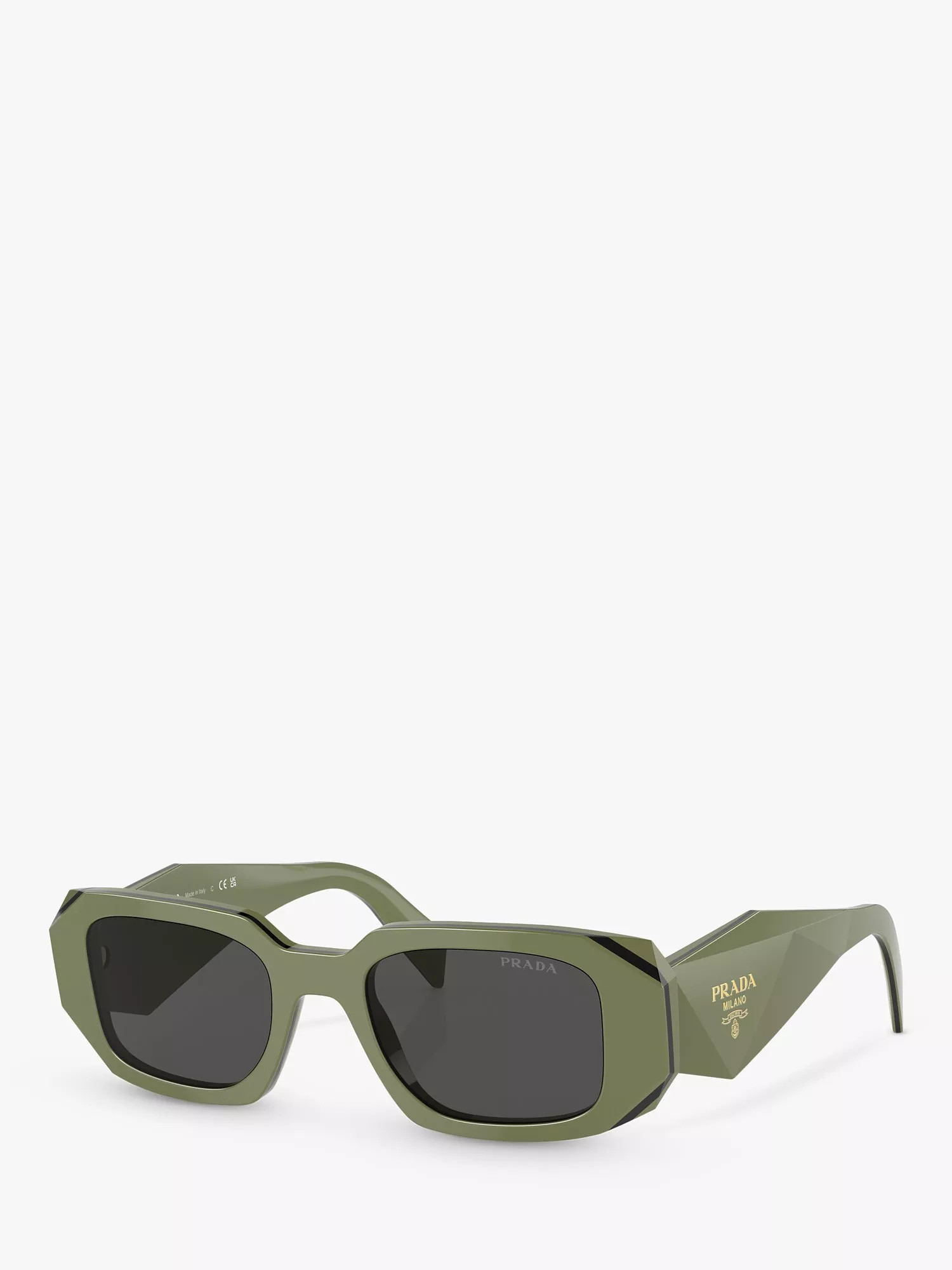 Prada PR 17WS Women's Rectangular Sunglasses | John Lewis (UK)