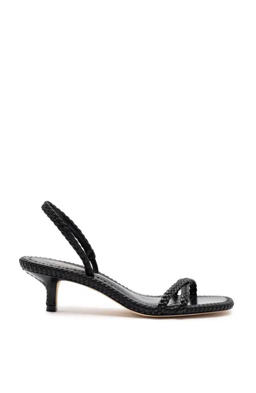 Larroudé Mini Annie Sandal in Black at Nordstrom, Size 7.5 | Nordstrom