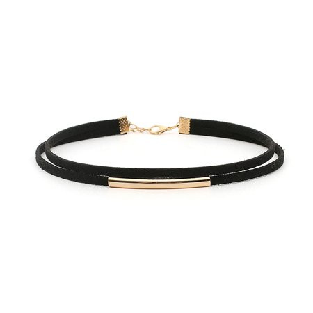 Black Choker Necklace Fashion Collar Necklaces for Women and Girls (Gold) | Walmart (US)