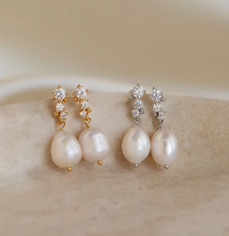 Dangling Pearl Diamond Earrings by Caitlyn Minimalist 

Dainty Pearl Drop Earrings | Vintage Wedding Jewelry | Bridesmaid Gift | Bride to he | wedding gift | bridal shower 


#LTKstyletip #LTKGiftGuide #LTKwedding