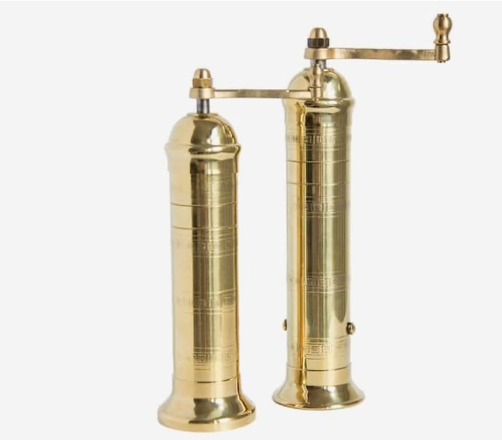 Salt and Pepper Mill Set, Salt and Pepper Grinders, Brass Salt and Pepper Grinders | Amazon (CA)