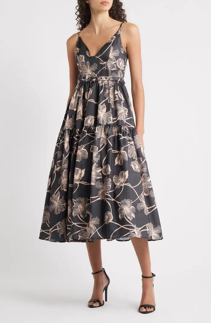 Hutch Belted Bustier Tiered Dress | Nordstrom | Nordstrom