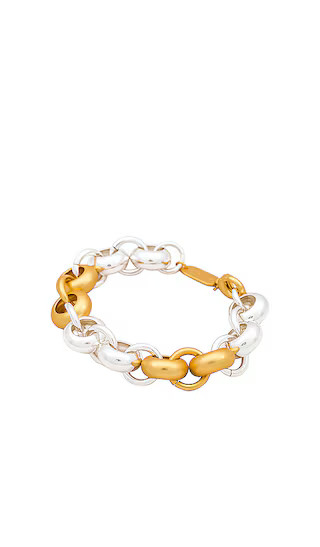 Lucien Two Tone Bracelet in Gold & Silver | Revolve Clothing (Global)