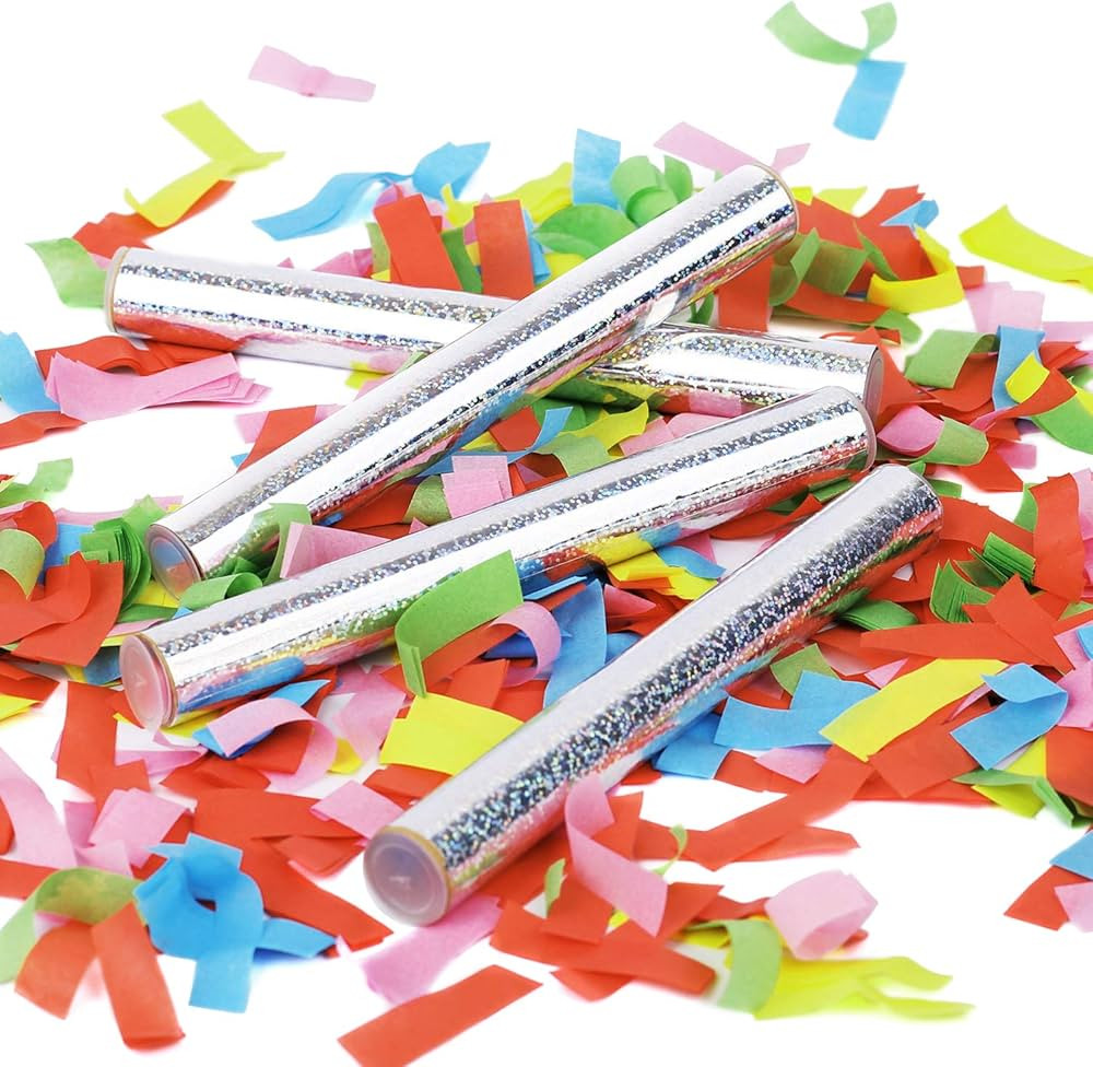 10Pack Confetti Wands, Tissue Paper Flick Flutter Sticks for Wedding Celebrations, Anniversary, B... | Amazon (US)