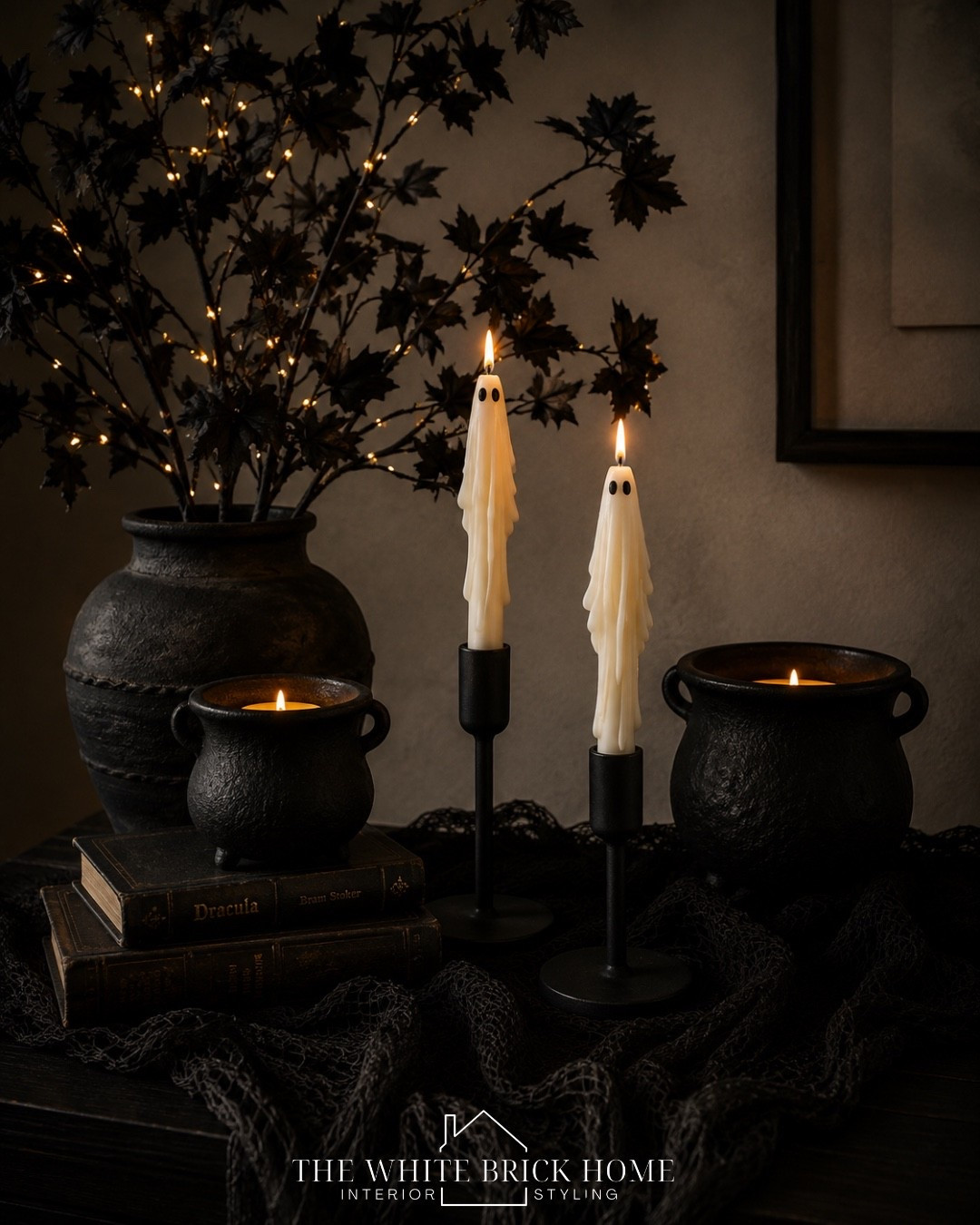 Moody, magical, and effortlessly chic - this layered Halloween vignette brings designer spooky style to any space. 

Halloween, Halloween decor, Halloween ideas, Halloween decorations, fall decor, fall ideas, autumn decor, autumn decor ideas, candles, Halloween candles, Halloween ideas, easy Halloween decor, pottery barn, west elm, Amazon

#LTKSeasonal #LTKSaleAlert #LTKHome